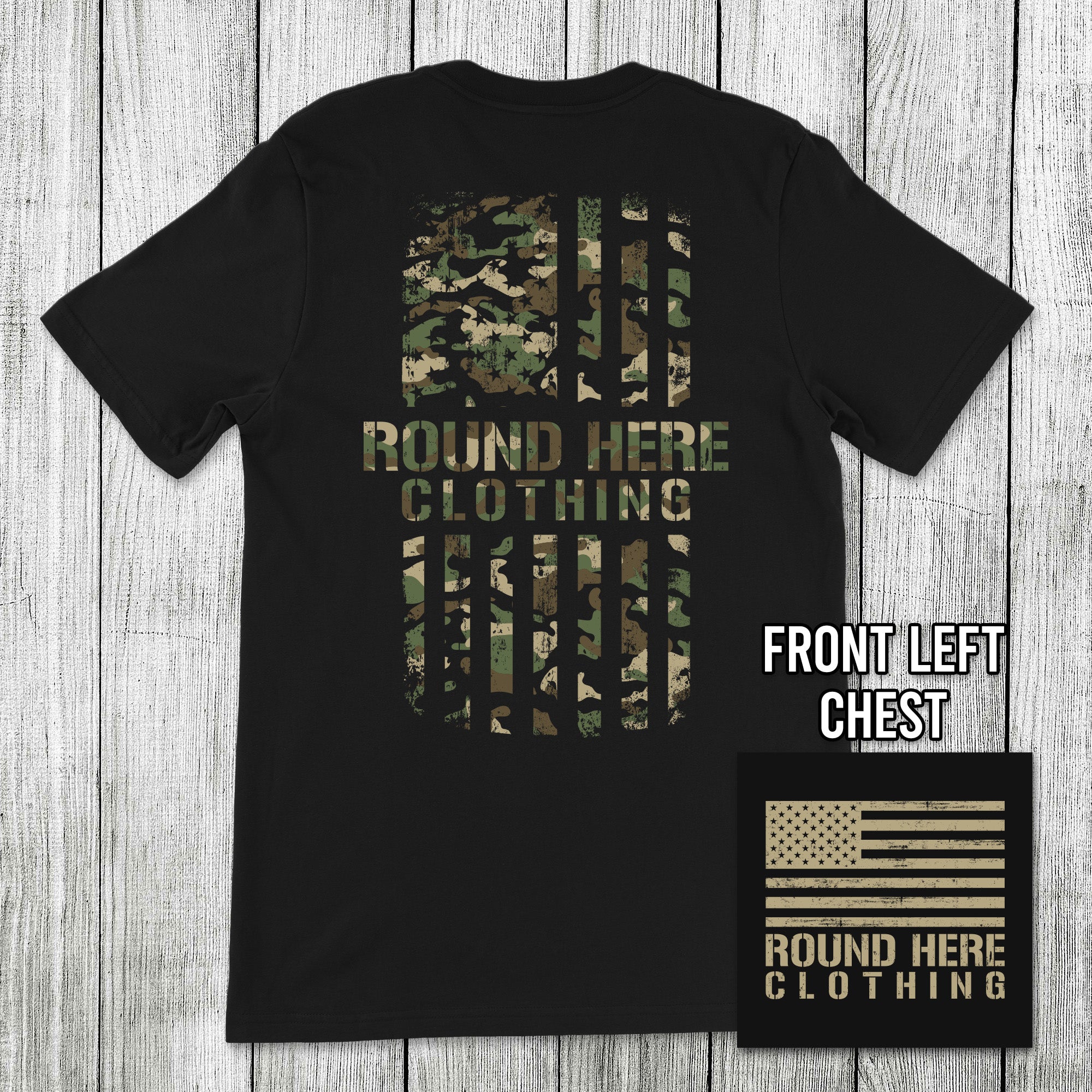 'Round Here Clothing Camo Flag – Girls Round Here