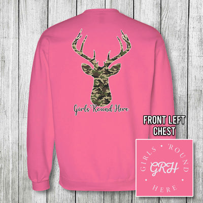 Girls 'Round Here Clothing Camo Buck