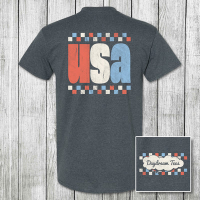 Daydream Tees Checkered USA