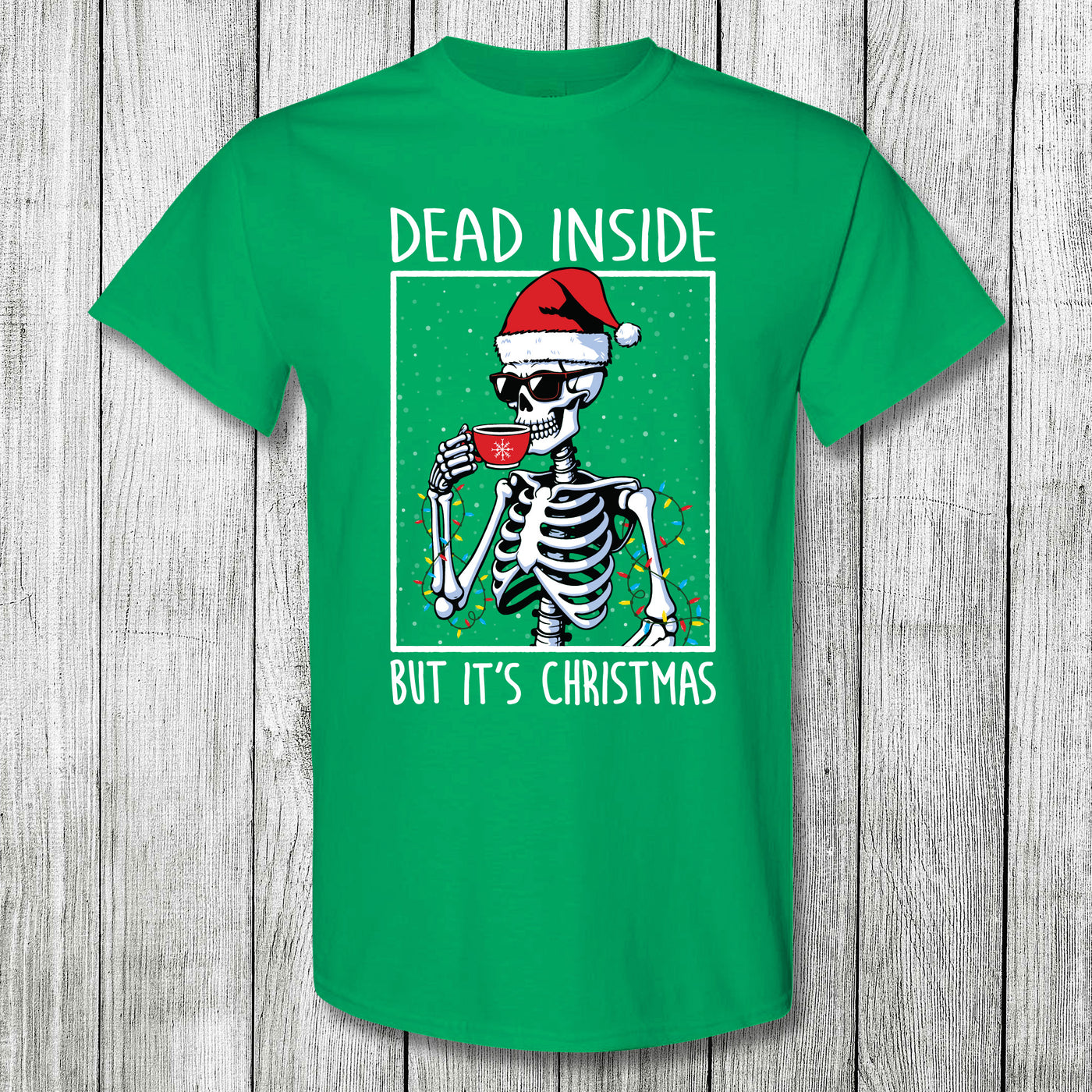 Daydream Tees Dead Inside But It's Christmas