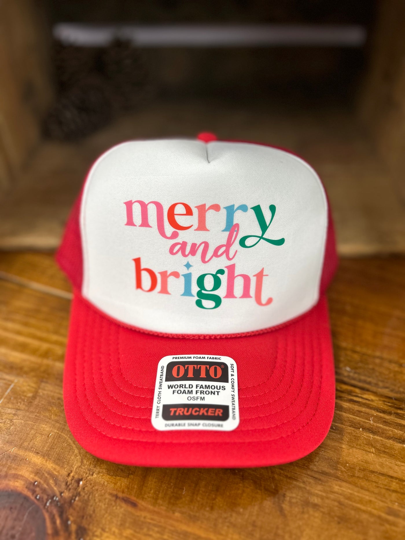 Ladies Merry and Bright Otto Foam Trucker Hat