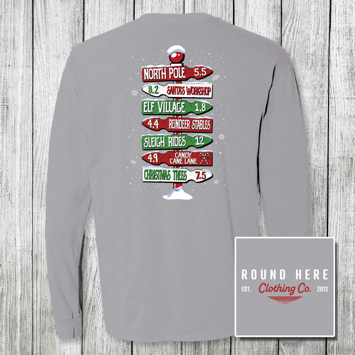 'Round Here Clothing North Pole Directions