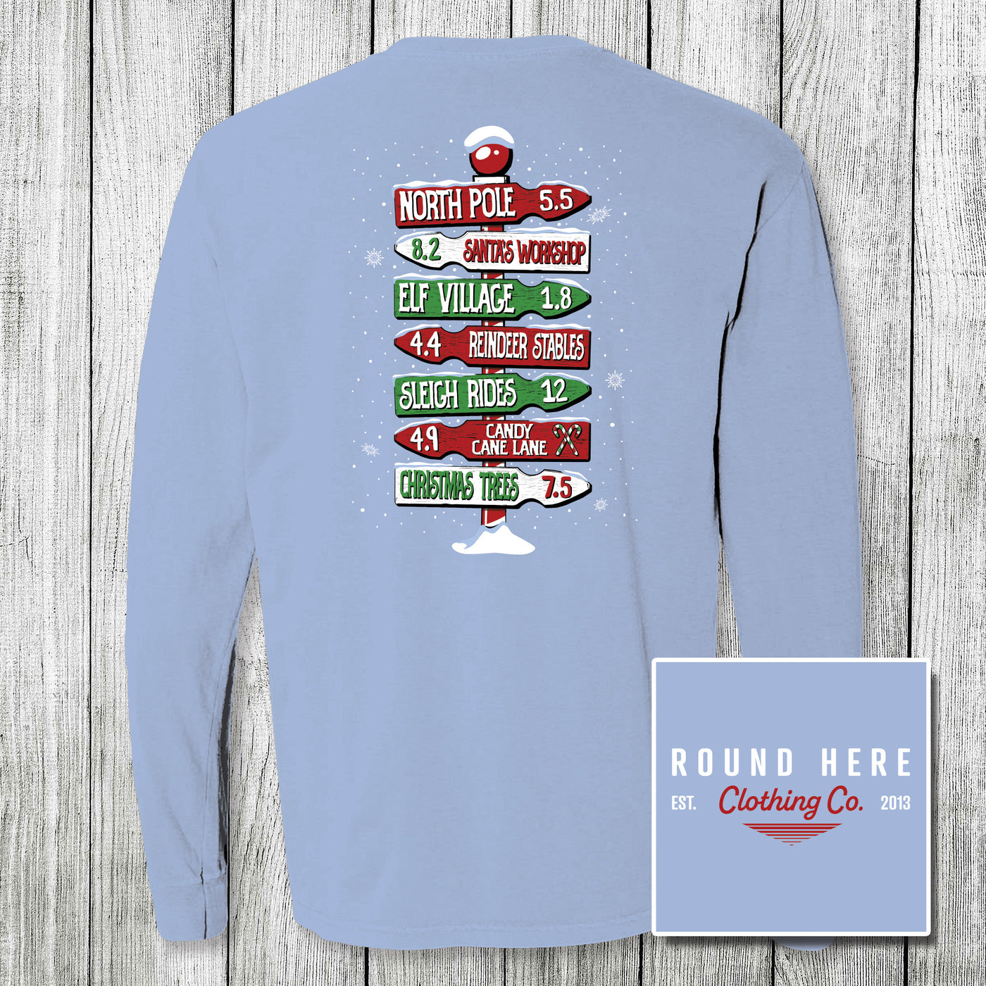 'Round Here Clothing North Pole Directions