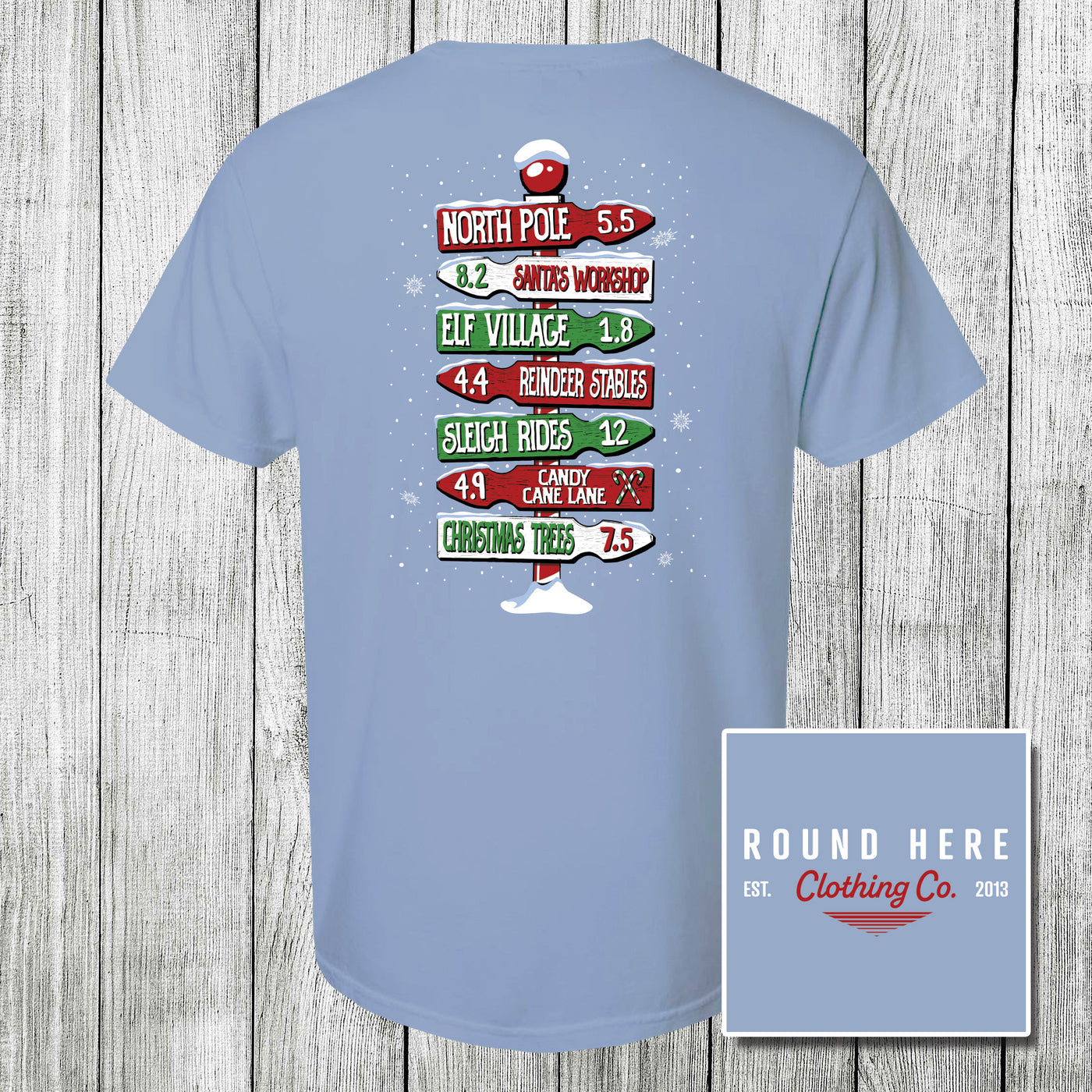 'Round Here Clothing North Pole Directions