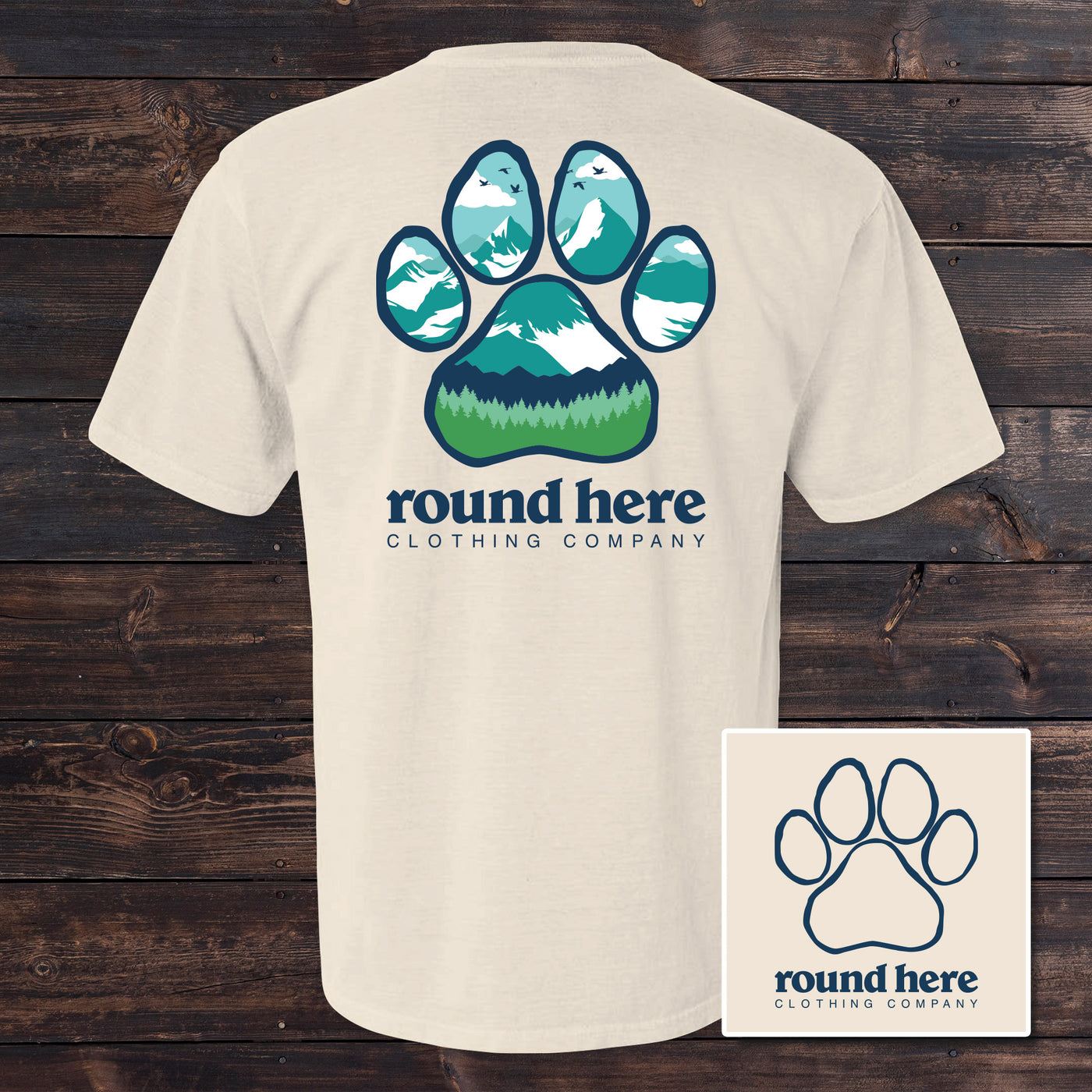 'Round Here Clothing Pawscapes