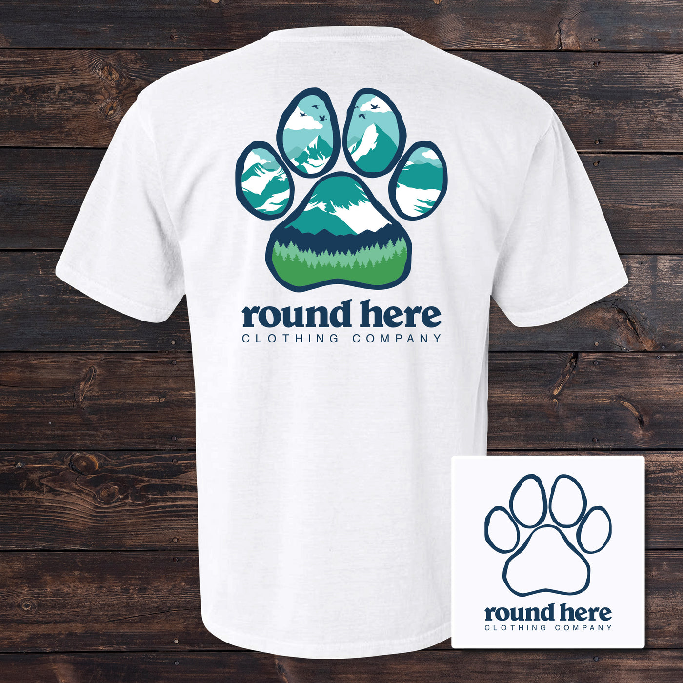 'Round Here Clothing Pawscapes