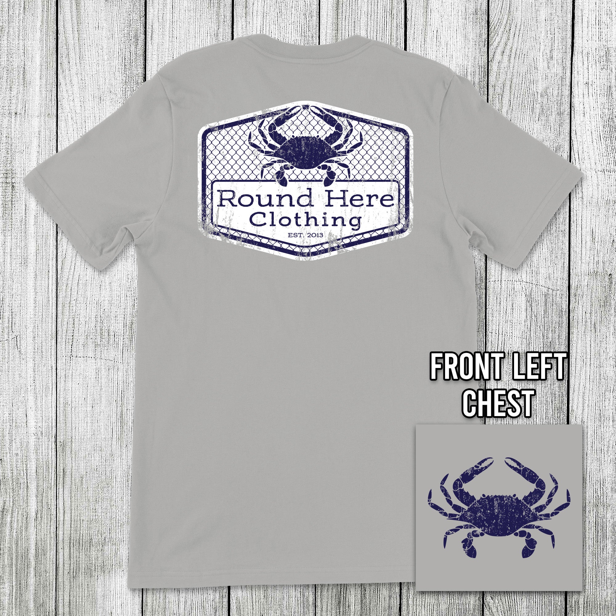 'Round Here Clothing Blue Crab – Girls Round Here