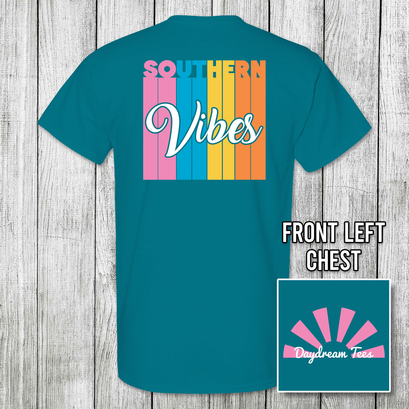 Daydream Tees Southern Vibes Galapagos Blue