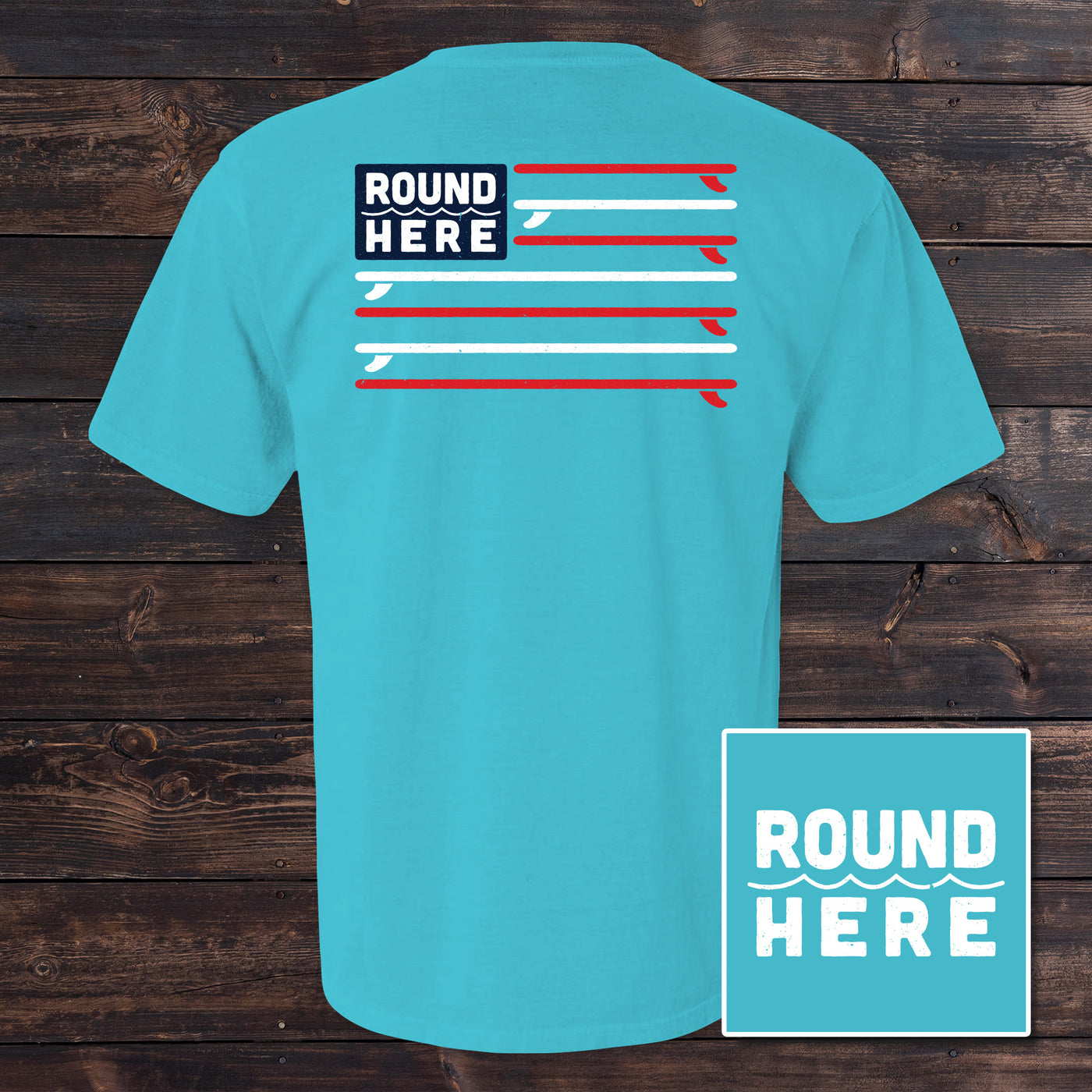 'Round Here Clothing Surfin' Flag