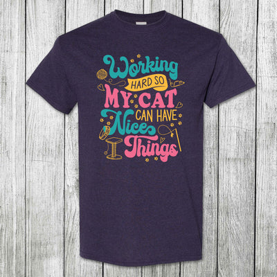 Daydream Tees Working Hard Cat