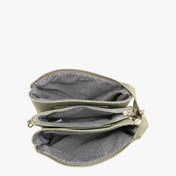 Jen & Co. Riley 3 Compartment Crossbody/Wristlet