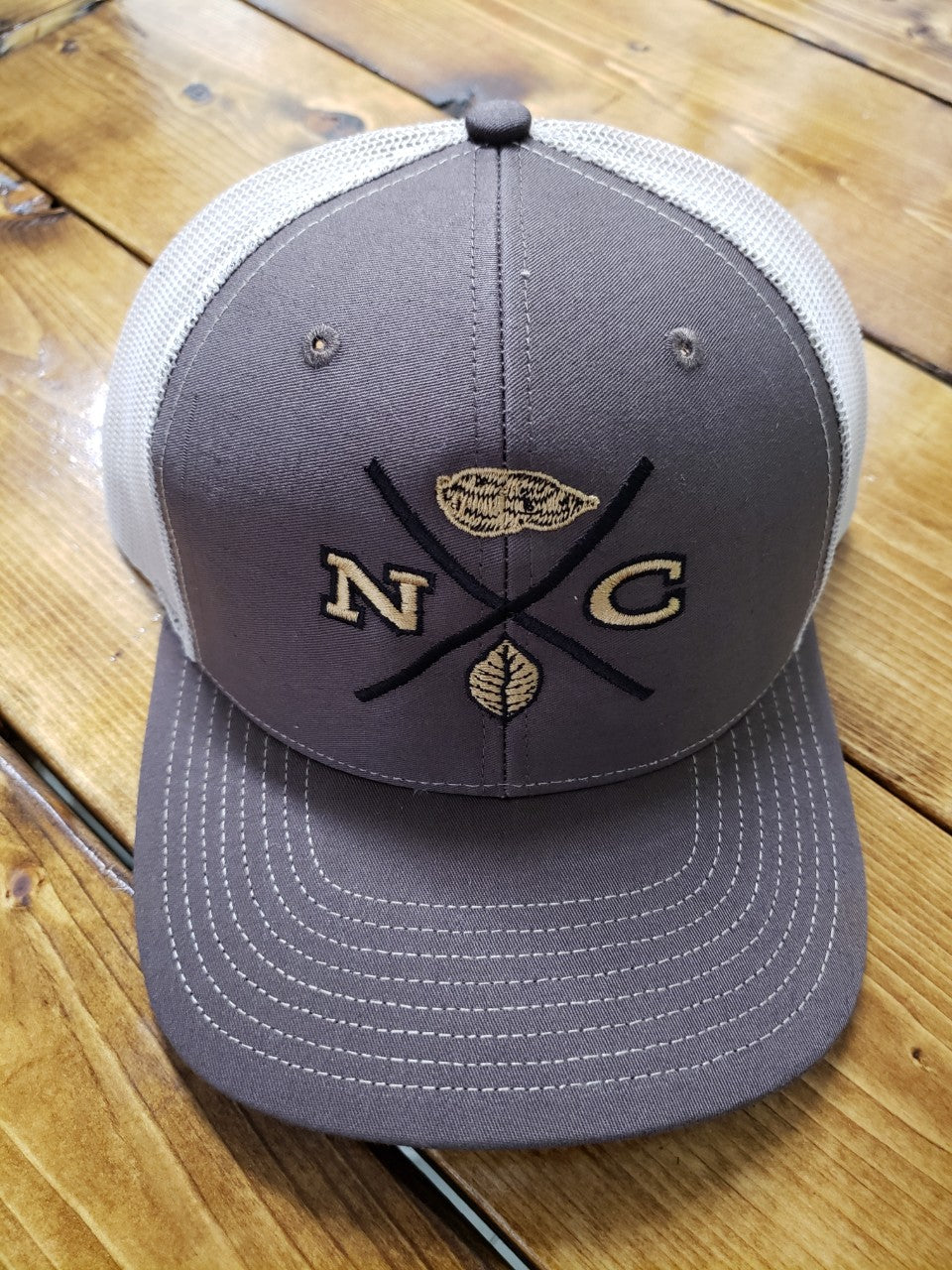 'Round Here Clothing NC X-Mark Brown/Khaki Hat