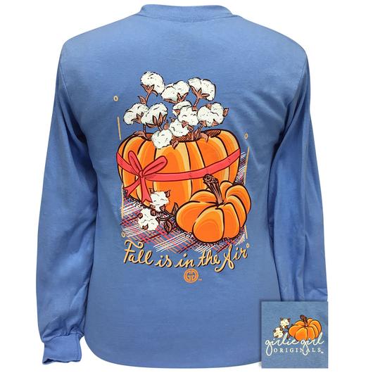 Girlie Girl Originals Cotton Pumpkin Carolina Blue LS